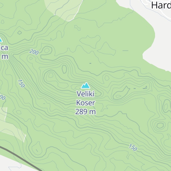 Map of Veliki Koser