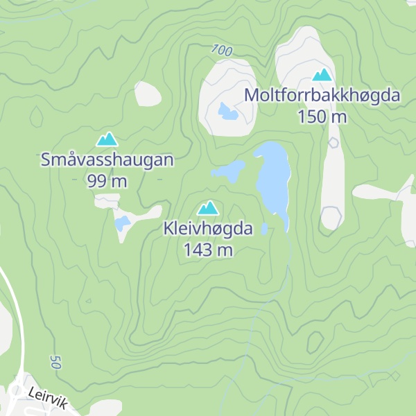 Map of Kleivhøgda