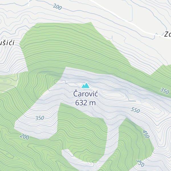 Map of Čarović