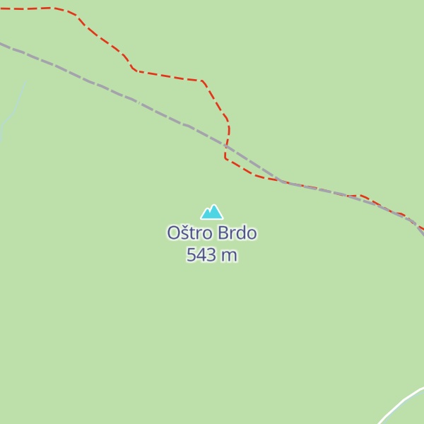 Map of Oštro Brdo