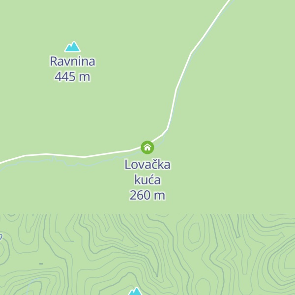 Map of Lovačka kuća