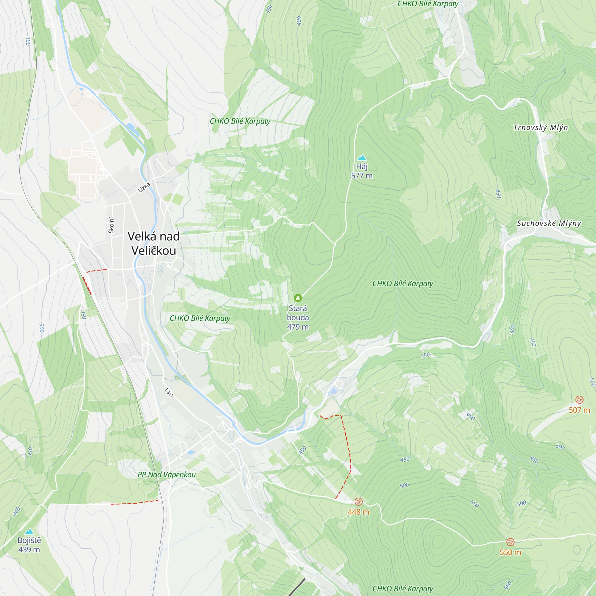 Stará bouda map