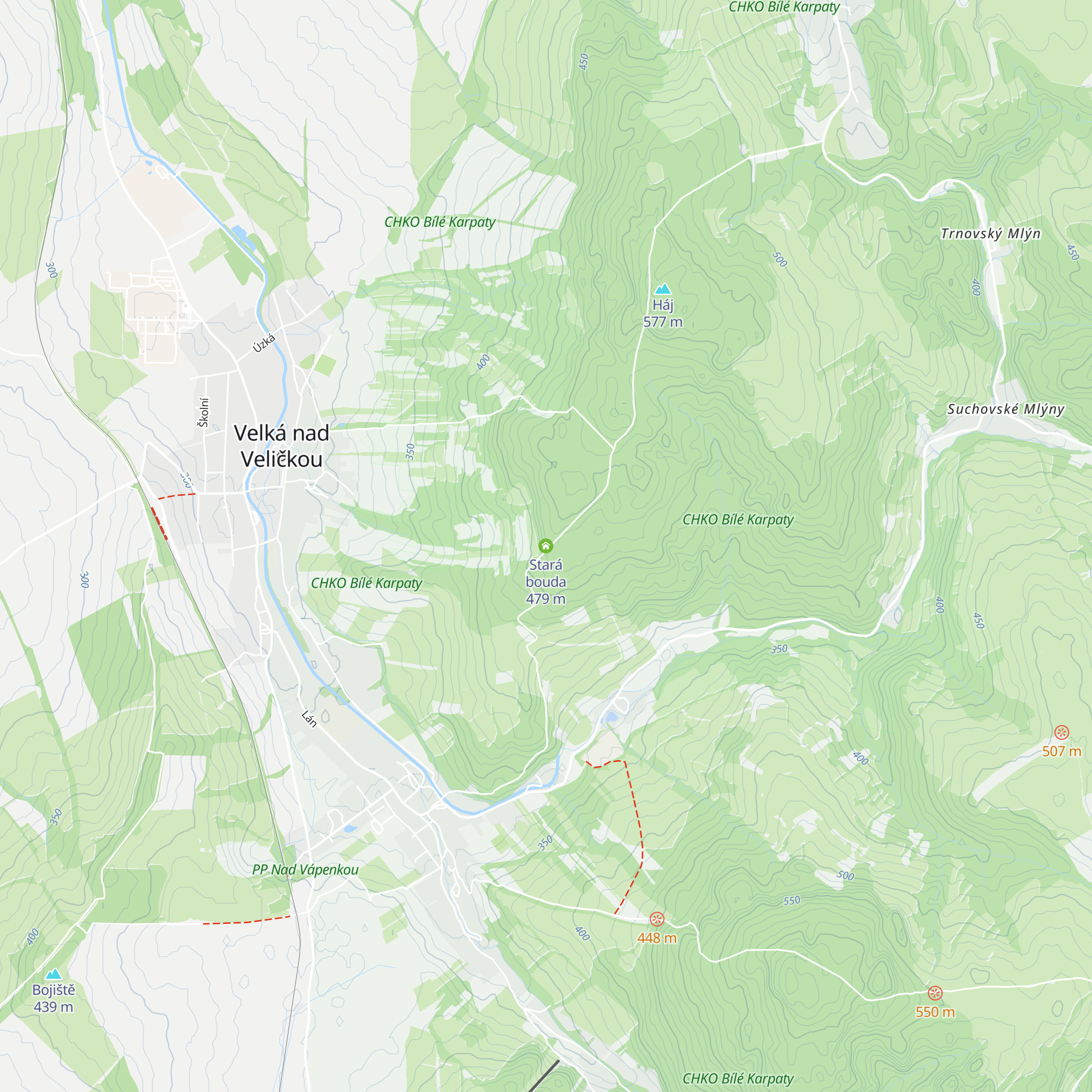 Stará bouda map