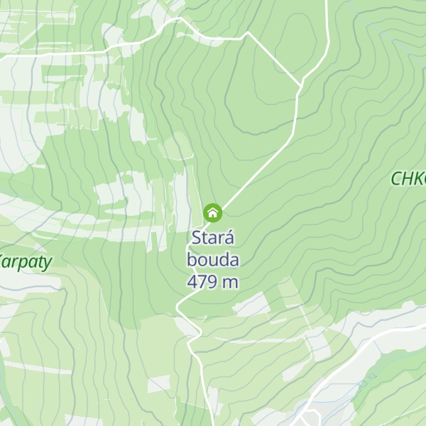 Map of Stará bouda
