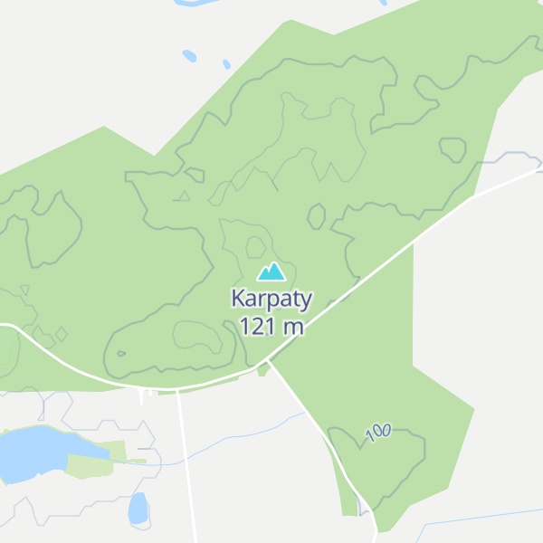Map of Karpaty