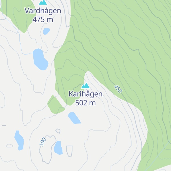 Map of Karihågen