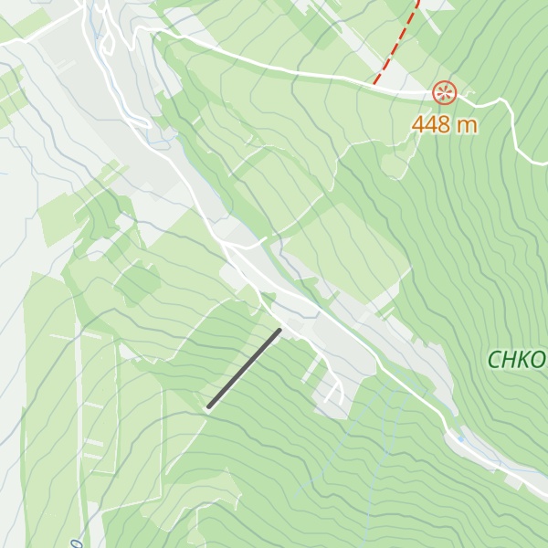 Map of CHata Filipov 75