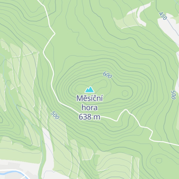Map of Měsíční hora