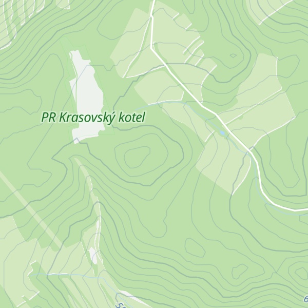 Map of Kozí vrch