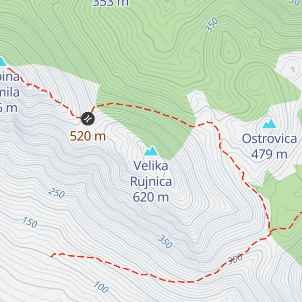Map of Velika Rujnica