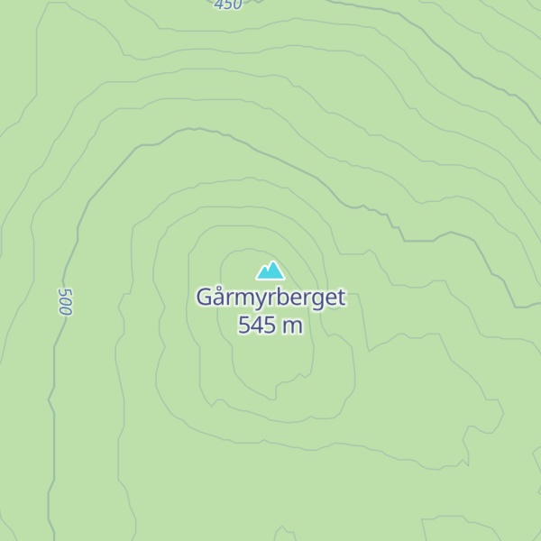 Map of Gårmyrberget