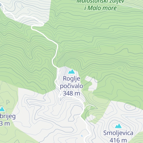 Map of Roglje počivalo
