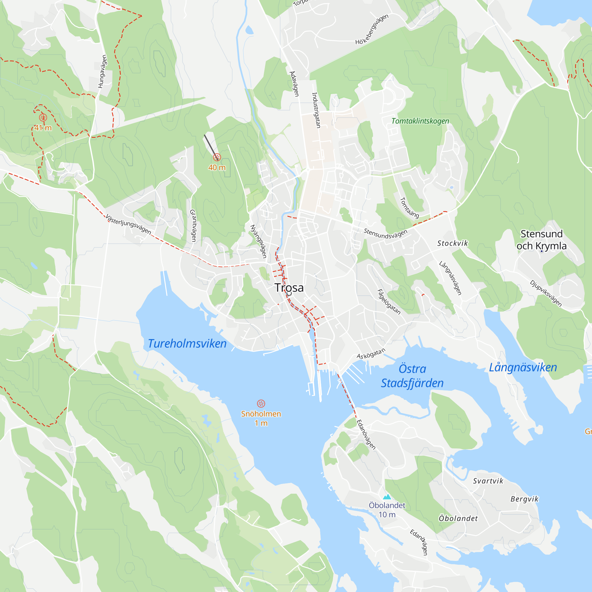 Trosa turistcenter map