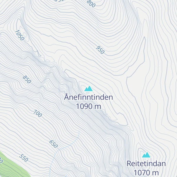 Map of Ånefinntinden