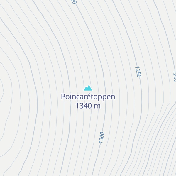 Map of Poincarétoppen