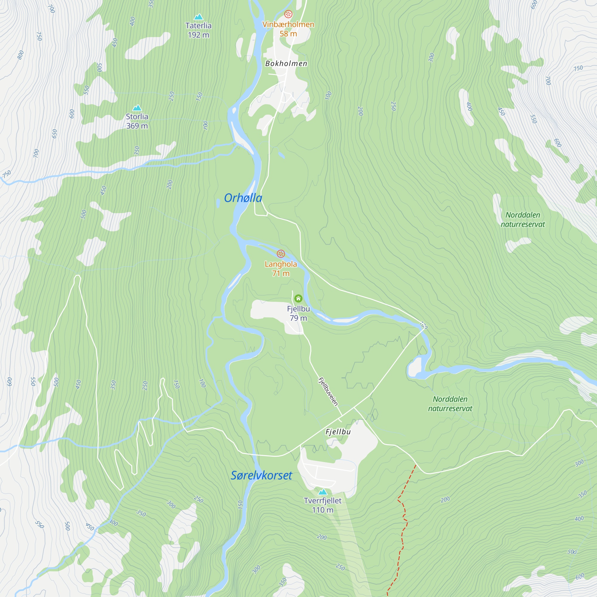 Fjellbu map