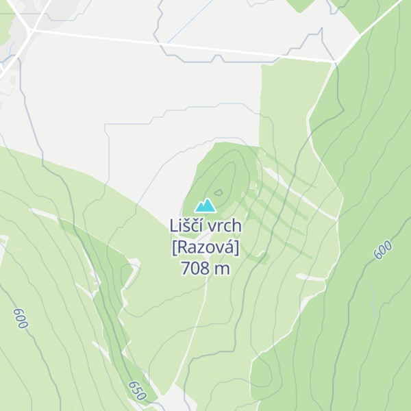Map of Liščí vrch [Razová]