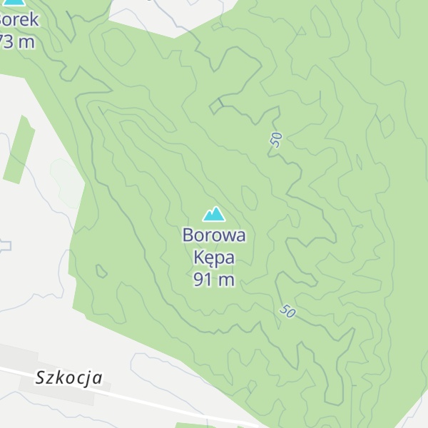 Map of Borowa Kępa