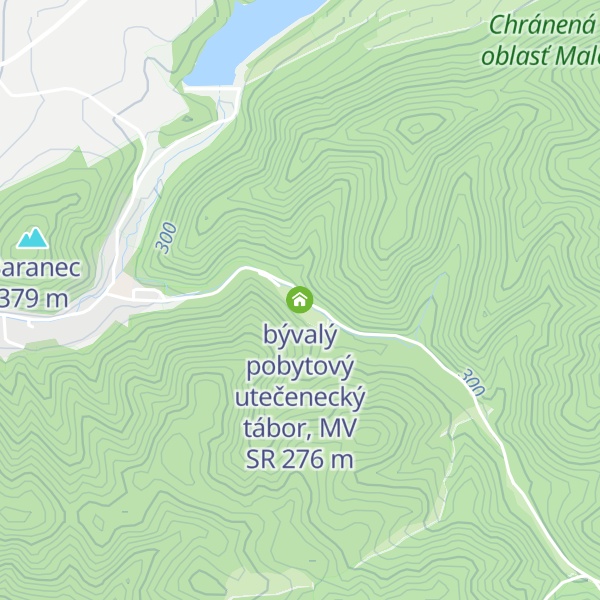 Map of bývalý pobytový utečenecký tábor, MV SR