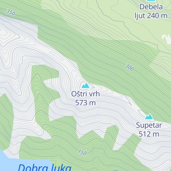 Map of Oštri vrh