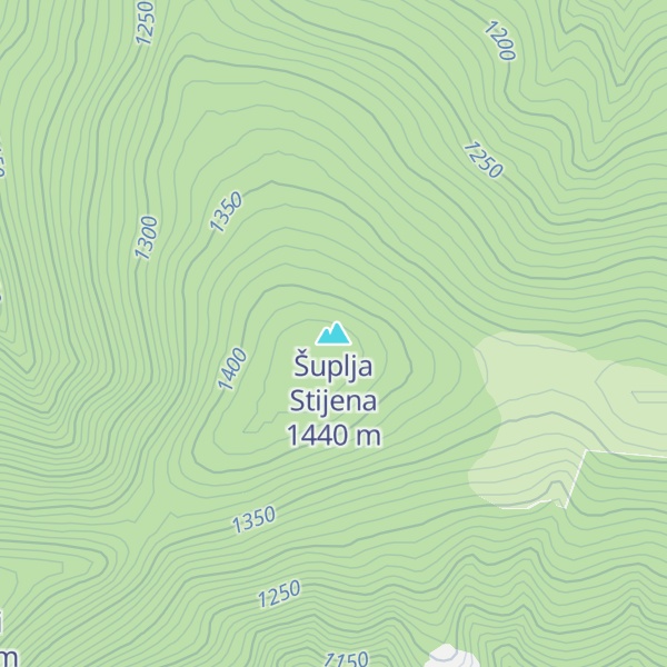 Map of Šuplja Stijena