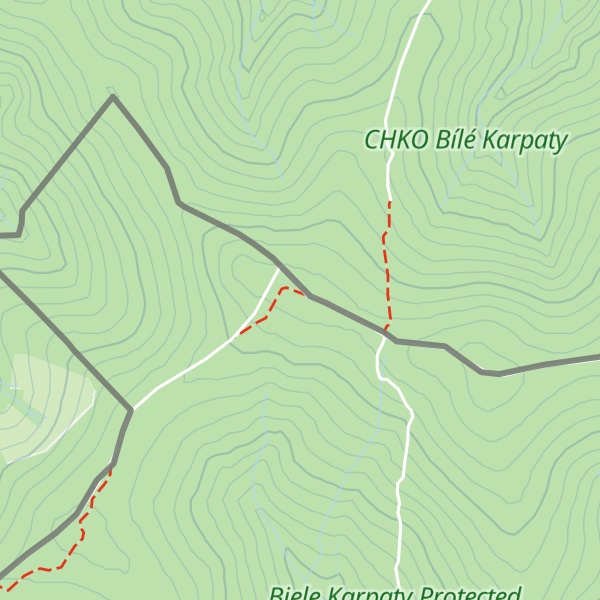 Map of Kamenné vráta