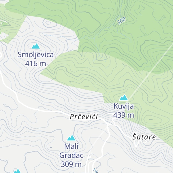 Map of Svinjski brijeg