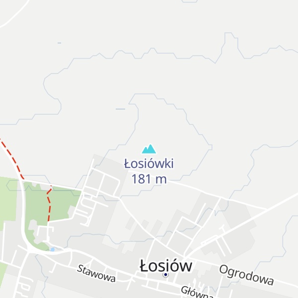 Map of Łosiówki