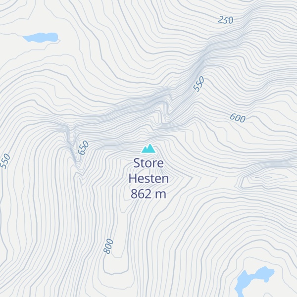 Map of Store Hesten