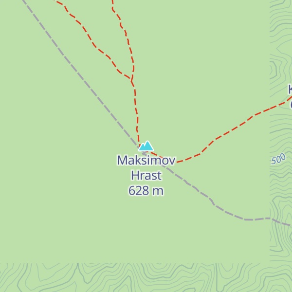 Map of Maksimov Hrast