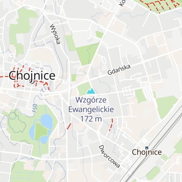 Map of Wzgórze Ewangelickie