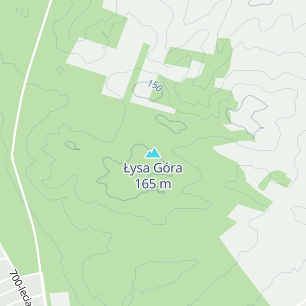 Map of Łysa Góra