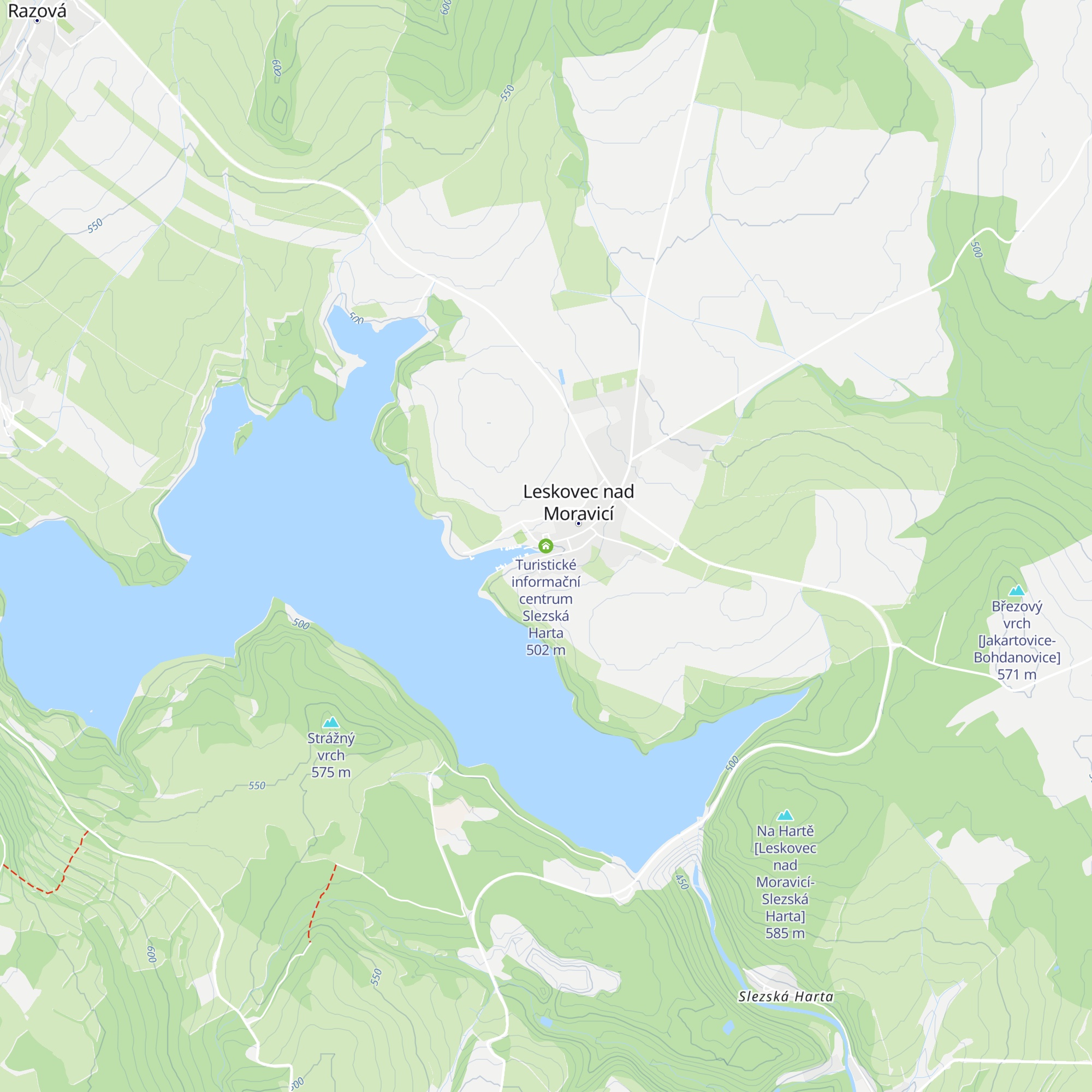 Turistické informační centrum Slezská Harta map
