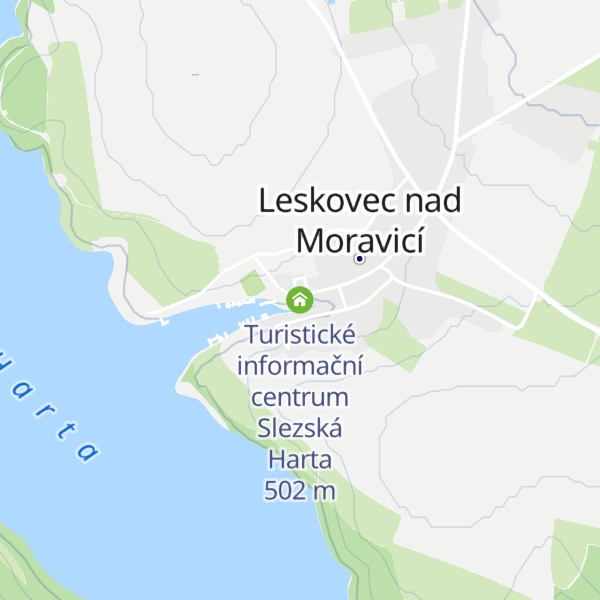Map of Turistické informační centrum Slezská Harta