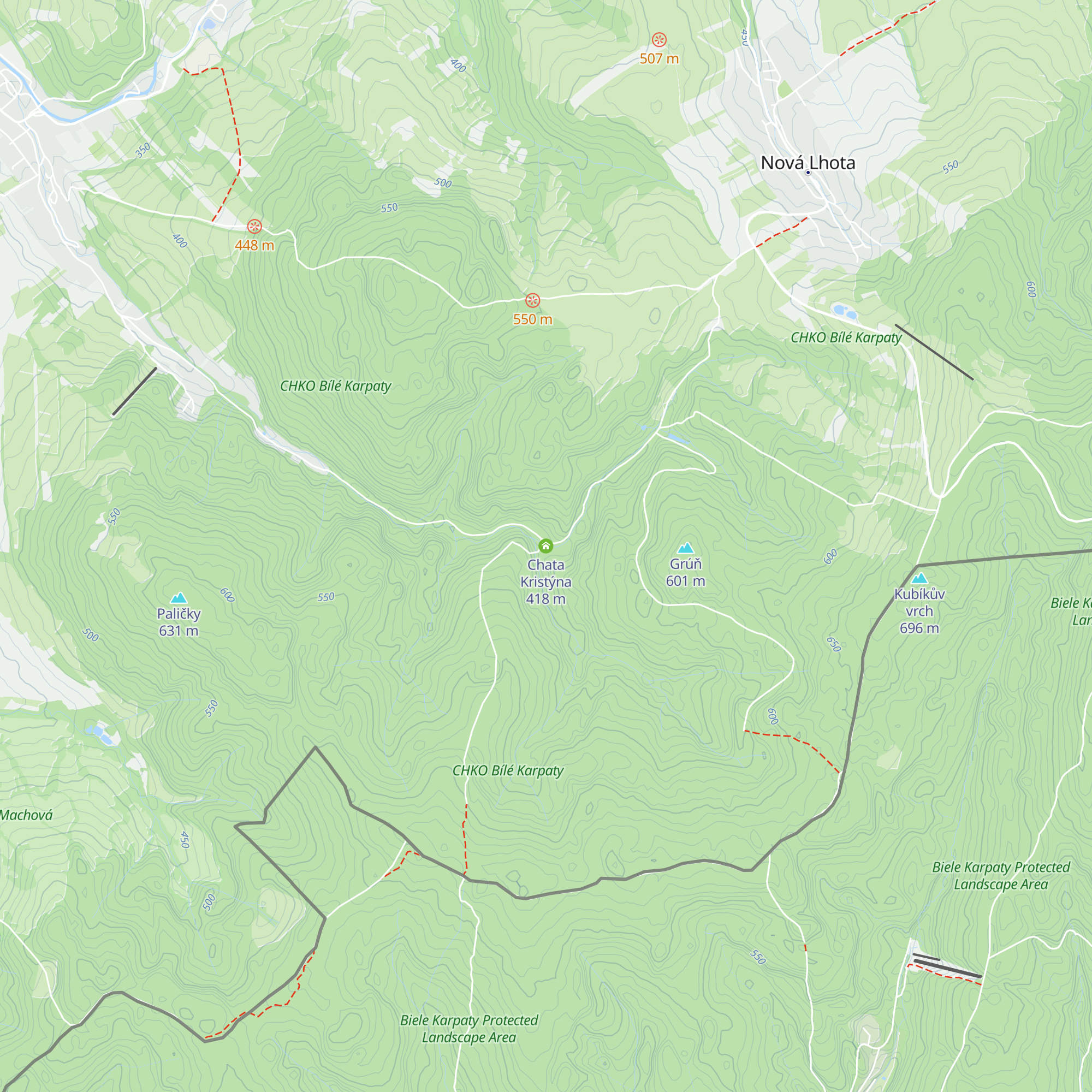Chata Kristýna map