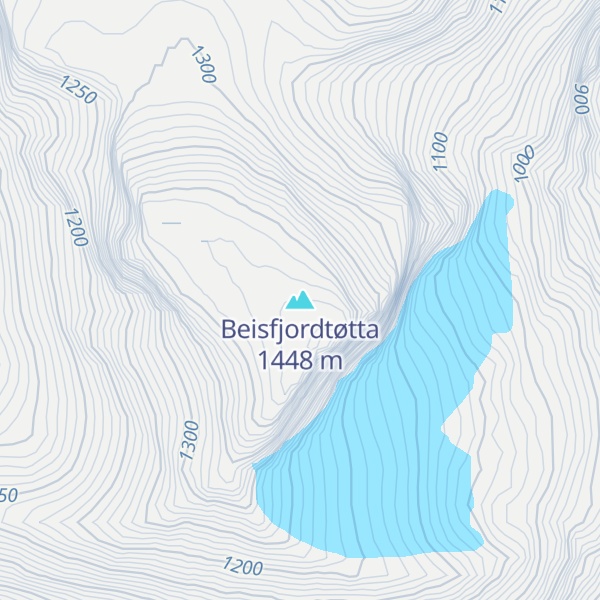 Map of Beisfjordtøtta