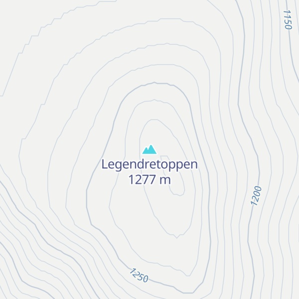 Map of Legendretoppen