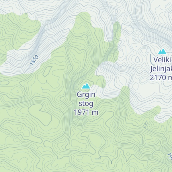 Map of Grgin stog