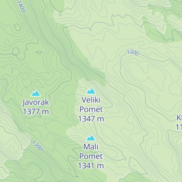 Map of Veliki Pomet