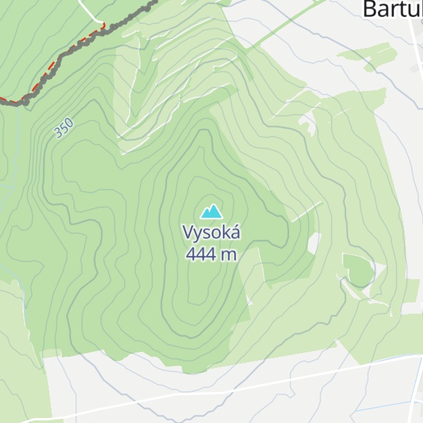 Map of Vysoká