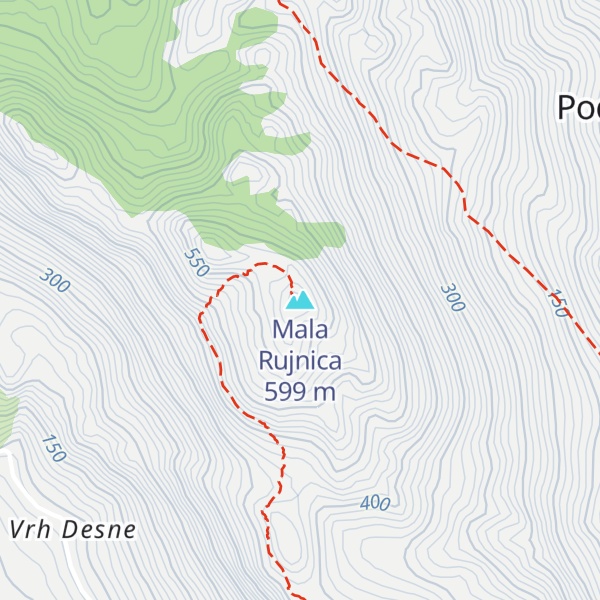 Map of Mala Rujnica
