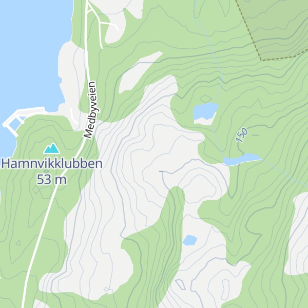 Map of Hamnvikbergan