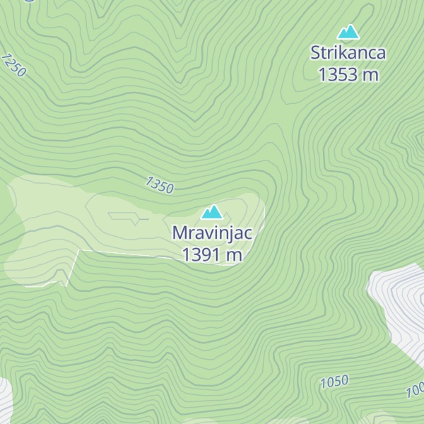 Map of Mravinjac