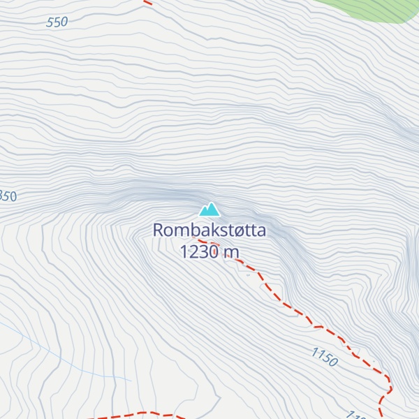 Map of Rombakstøtta