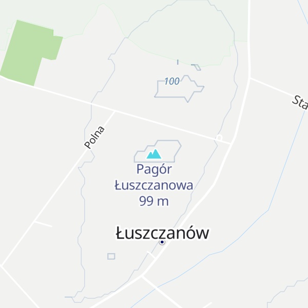 Map of Pagór Łuszczanowa