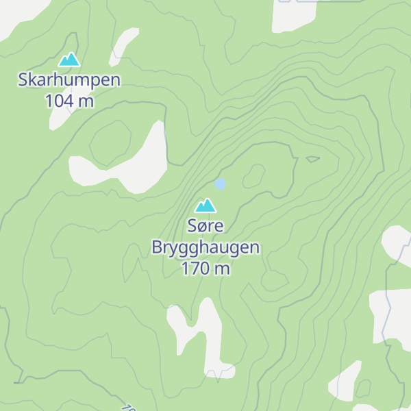 Map of Søre Brygghaugen