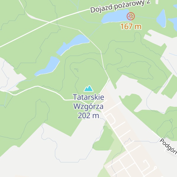 Map of Tatarskie Wzgórza