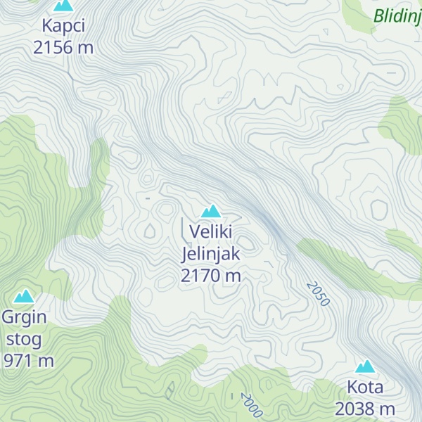 Map of Veliki Jelinjak