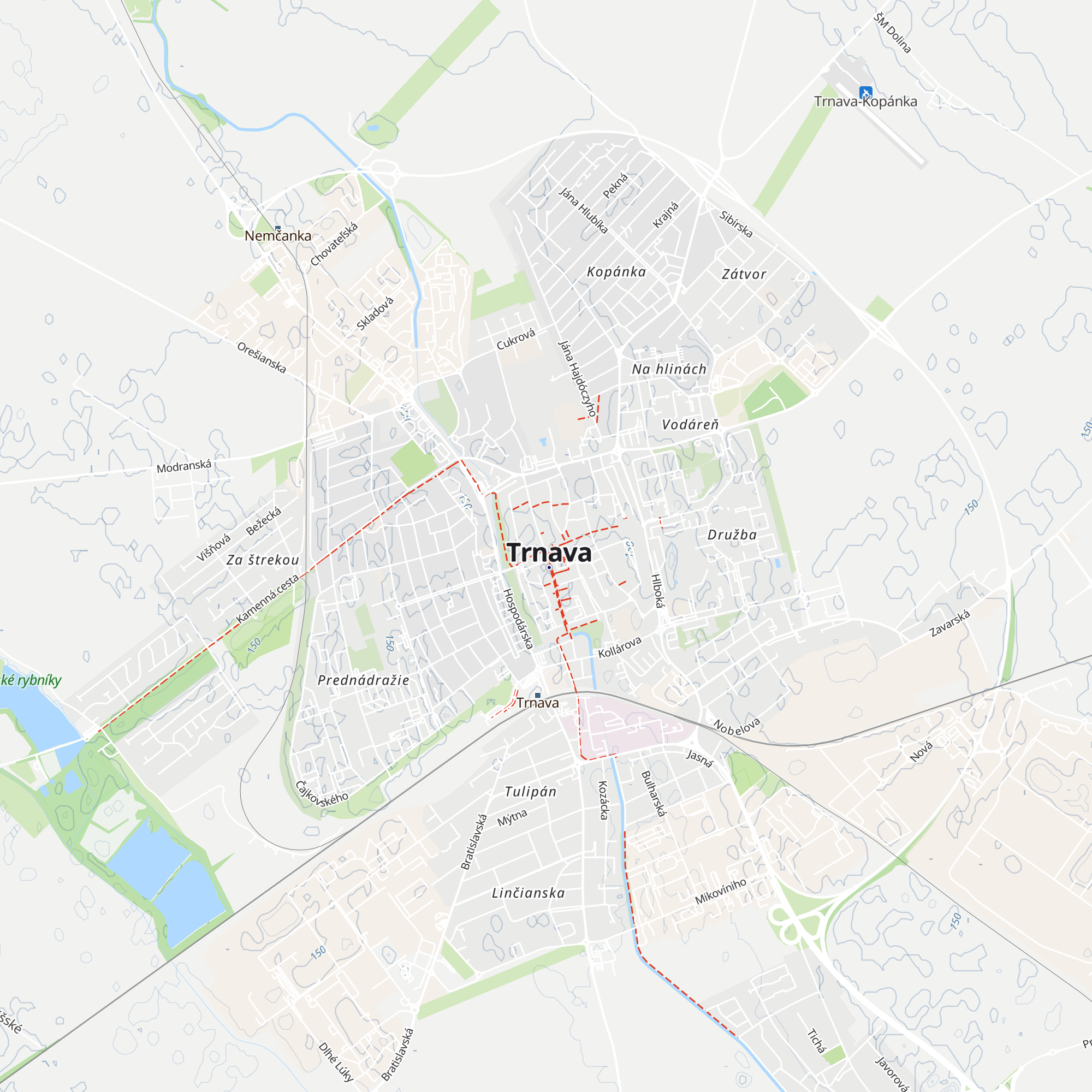 Trnava Tourism map
