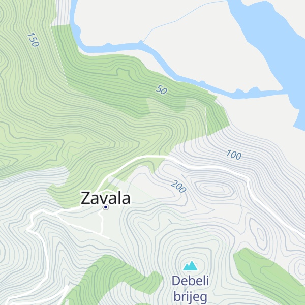 Map of sv. Alojz